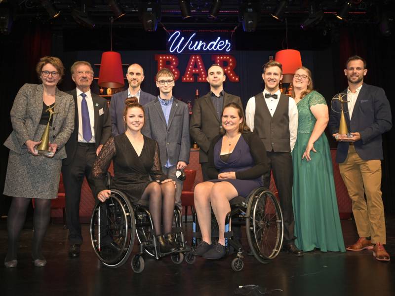 Ein Gruppenbild mit den Kandidaten für den Behindertensportler des Jahres 2021